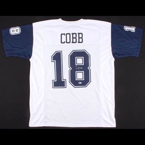 RANDALL COBB Signed Cowboys Custom Replica Jersey!